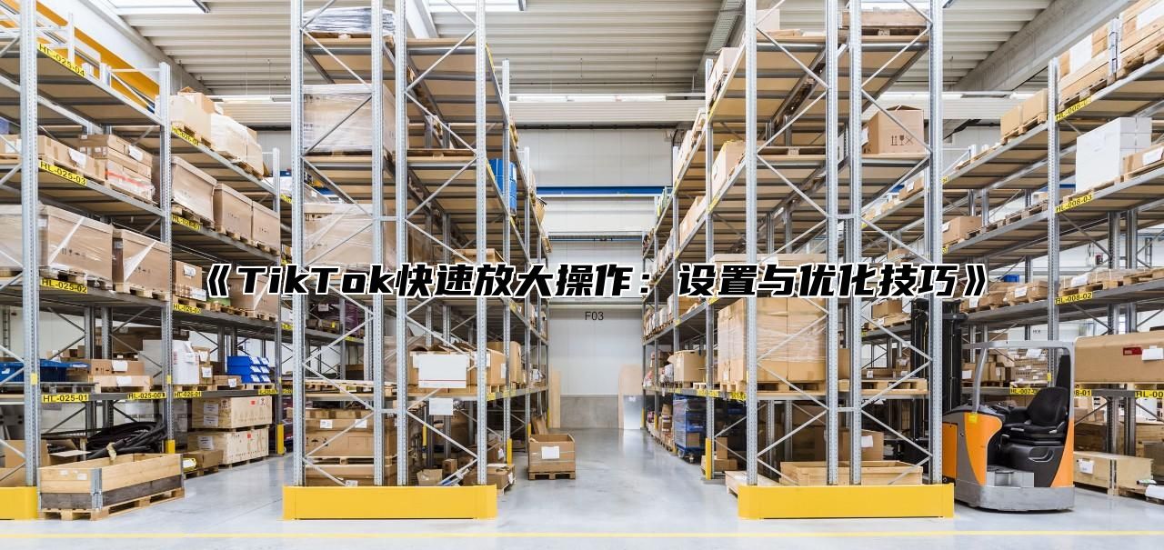 TikTok快速放大操作：设置与优化技巧