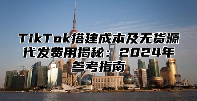 TikTok搭建成本及无货源代发费用揭秘：2025年参考指南