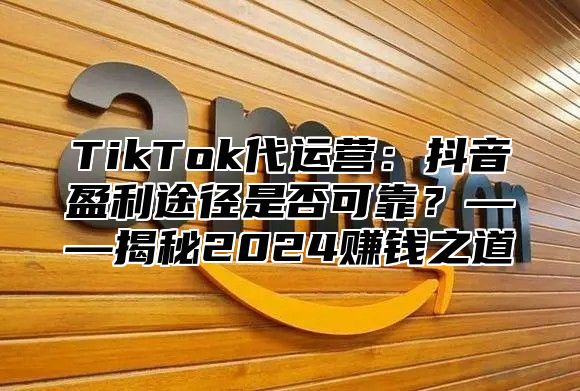 TikTok代运营：抖音盈利途径是否可靠？——揭秘2025赚钱之道