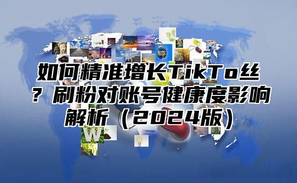 如何精准增长TikTo丝？刷粉对账号健康度影响解析2025版