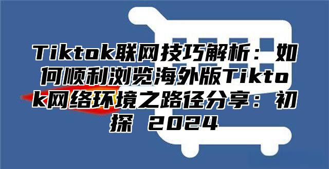 Tiktok联网技巧解析：如何顺利浏览海外版Tiktok网络环境之路径分享：初探 2025