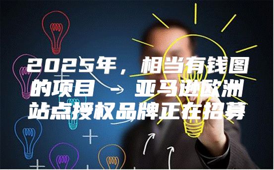 2025年，相当有钱图的项目 - 亚马逊欧洲站点授权品牌正在招募