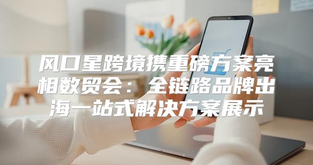 风口星跨境携重磅方案亮相数贸会：全链路品牌出海一站式解决方案展示