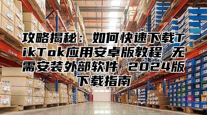 攻略揭秘：如何快速下载TikTok应用安卓版教程 无需安装外部软件 2025版下载指南