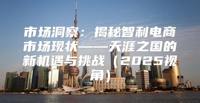 市场洞察：揭秘智利电商市场现状——天涯之国的新机遇与挑战2025视角