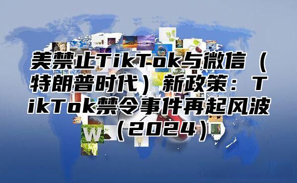 美禁止TikTok与微信特朗普时代新政策：TikTok禁令事件再起风波2025