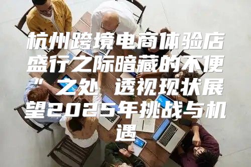 杭州跨境电商体验店盛行之际暗藏的不便”之处 透视现状展望2025年挑战与机遇