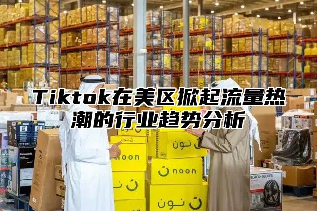 Tiktok在美区掀起流量热潮的行业趋势分析