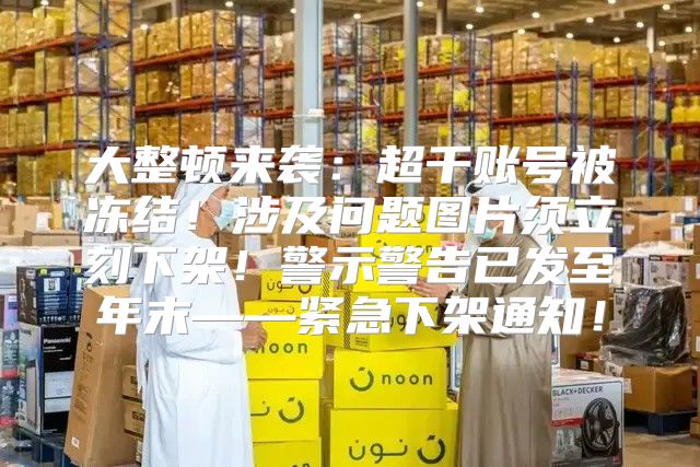 大整顿来袭：超千账号被冻结！涉及问题图片须立刻下架！警示警告已发至年末——紧急下架通知！