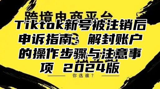 Tiktok新号被注销后申诉指南：解封账户的操作步骤与注意事项 2025版