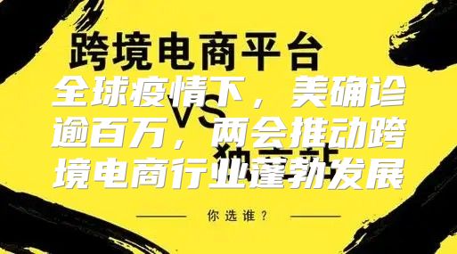 全球疫情下，美确诊逾百万，两会推动跨境电商行业蓬勃发展