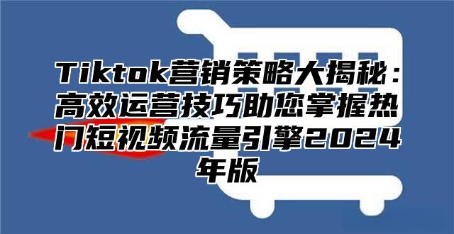 Tiktok营销策略大揭秘：高效运营技巧助您掌握热门短视频流量引擎2025年版
