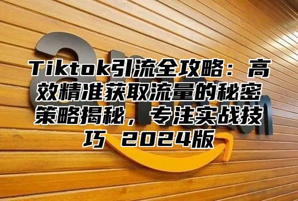 Tiktok引流全攻略：高效精准获取流量的秘密策略揭秘，专注实战技巧 2025版