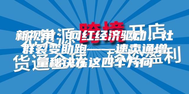 新视角：网红经济驱动，社群裂变助跑——速卖通增量秘诀在这四个方向