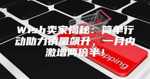 Wish卖家揭秘：简单行动助力销量飙升，一月内激增两倍半！