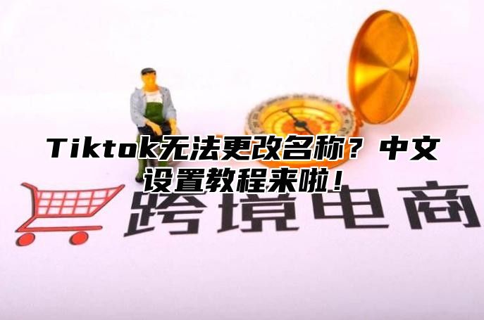 Tiktok无法更改名称？中文设置教程来啦！
