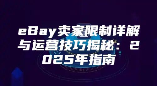 eBay卖家限制详解与运营技巧揭秘：2025年指南