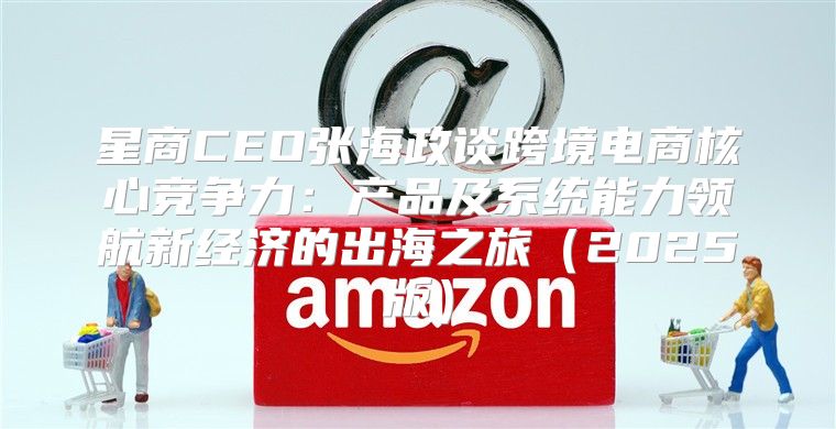 星商CEO张海政谈跨境电商核心竞争力：产品及系统能力领航新经济的出海之旅2025版