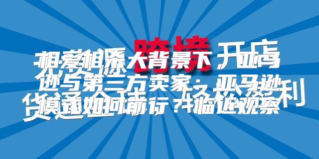 相爱相杀大背景下，亚马逊与第三方卖家：亚马逊模式如何前行？临近观察