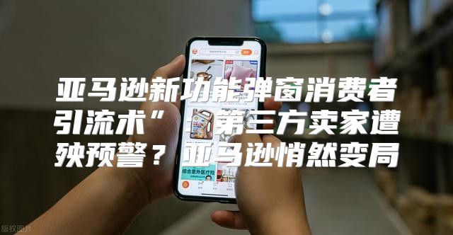 亚马逊新功能弹窗消费者引流术”：第三方卖家遭殃预警？亚马逊悄然变局