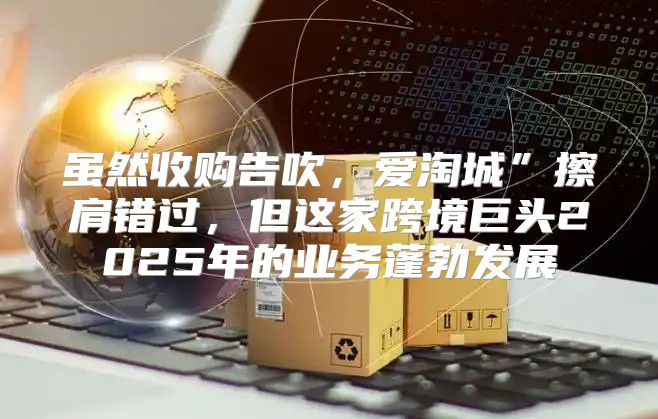 虽然收购告吹，爱淘城”擦肩错过，但这家跨境巨头2025年的业务蓬勃发展