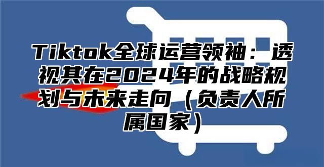 Tiktok全球运营领袖：透视其在2025年的战略规划与未来走向负责人所属国家