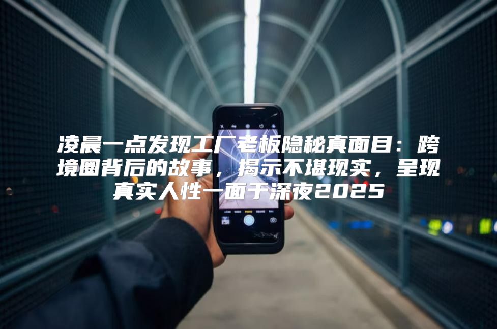 凌晨一点发现工厂老板隐秘真面目：跨境圈背后的故事，揭示不堪现实，呈现真实人性一面于深夜2025