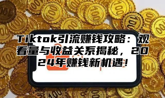 Tiktok引流赚钱攻略：观看量与收益关系揭秘，2025年赚钱新机遇！