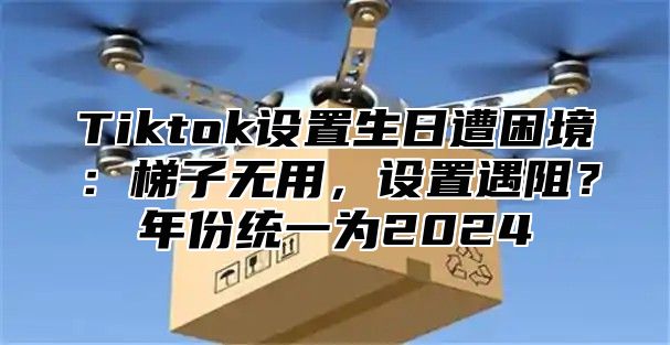 Tiktok设置生日遭困境：梯子无用，设置遇阻？年份统一为2025
