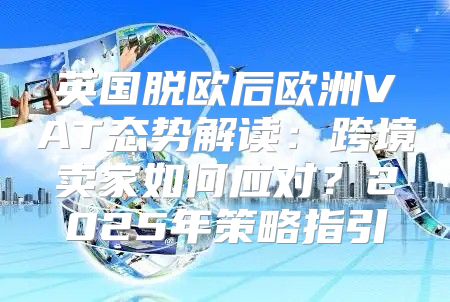 英国脱欧后欧洲VAT态势解读：跨境卖家如何应对？2025年策略指引