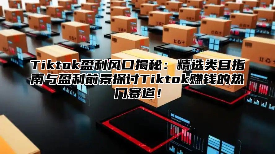 Tiktok盈利风口揭秘：精选类目指南与盈利前景探讨Tiktok赚钱的热门赛道！