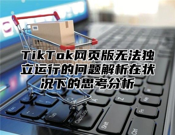 TikTok网页版无法独立运行的问题解析在状况下的思考分析
