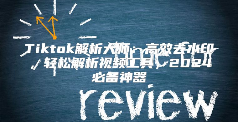 Tiktok解析大师：高效去水印，轻松解析视频工具，2025必备神器