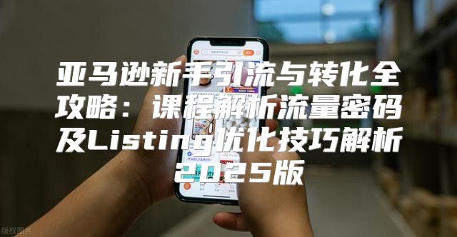 亚马逊新手引流与转化全攻略：课程解析流量密码及Listing优化技巧解析 2025版