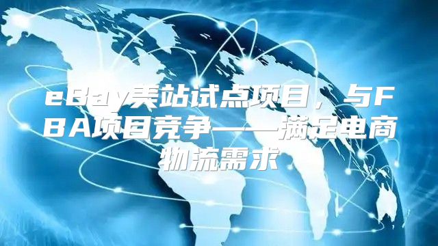 eBay美站试点项目，与FBA项目竞争——满足电商物流需求