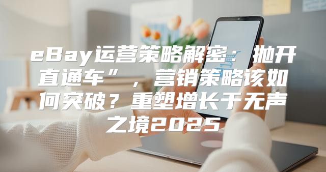 eBay运营策略解密：抛开直通车”，营销策略该如何突破？重塑增长于无声之境2025