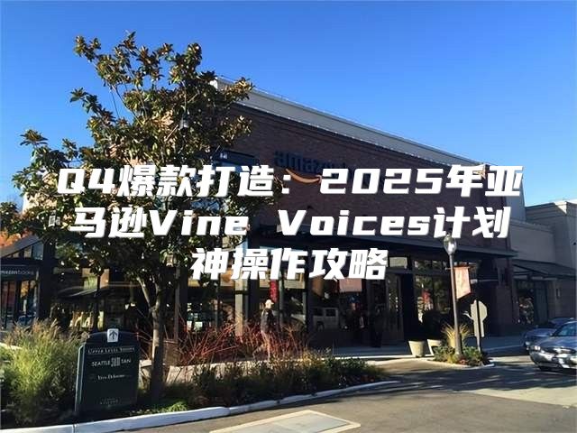 Q4爆款打造：2025年亚马逊Vine Voices计划神操作攻略