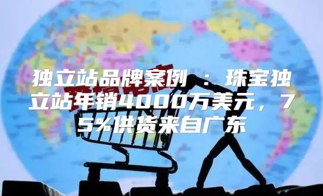 独立站品牌案例⑩：珠宝独立站年销4000万美元，75%供货来自广东