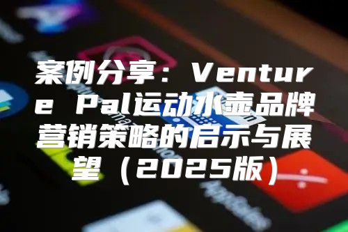 案例分享：Venture Pal运动水壶品牌营销策略的启示与展望2025版