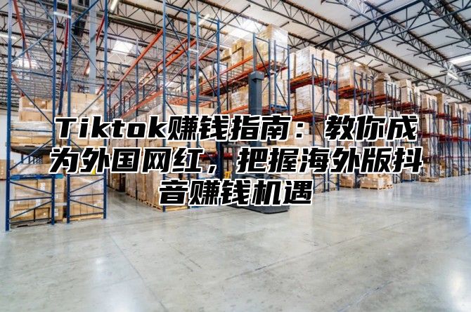 Tiktok赚钱指南：教你成为外国网红，把握海外版抖音赚钱机遇