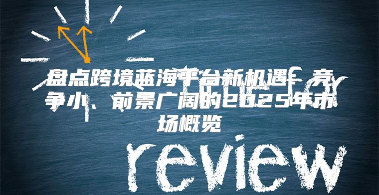 盘点跨境蓝海平台新机遇：竞争小、前景广阔的2025年市场概览