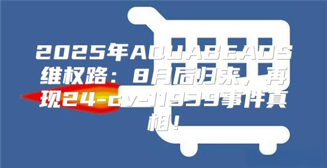 2025年AQUABEADS维权路：8月后归来，再现24-cv-11939事件真相！