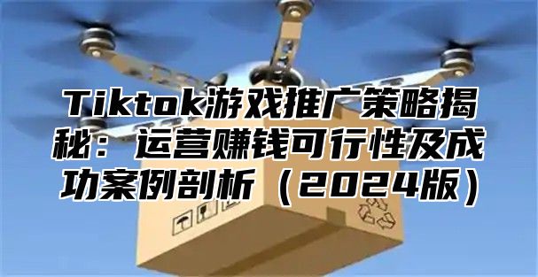 Tiktok游戏推广策略揭秘：运营赚钱可行性及成功案例剖析2025版