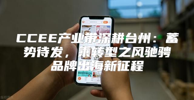 CCEE产业带深耕台州：蓄势待发，乘转型之风驰骋品牌出海新征程