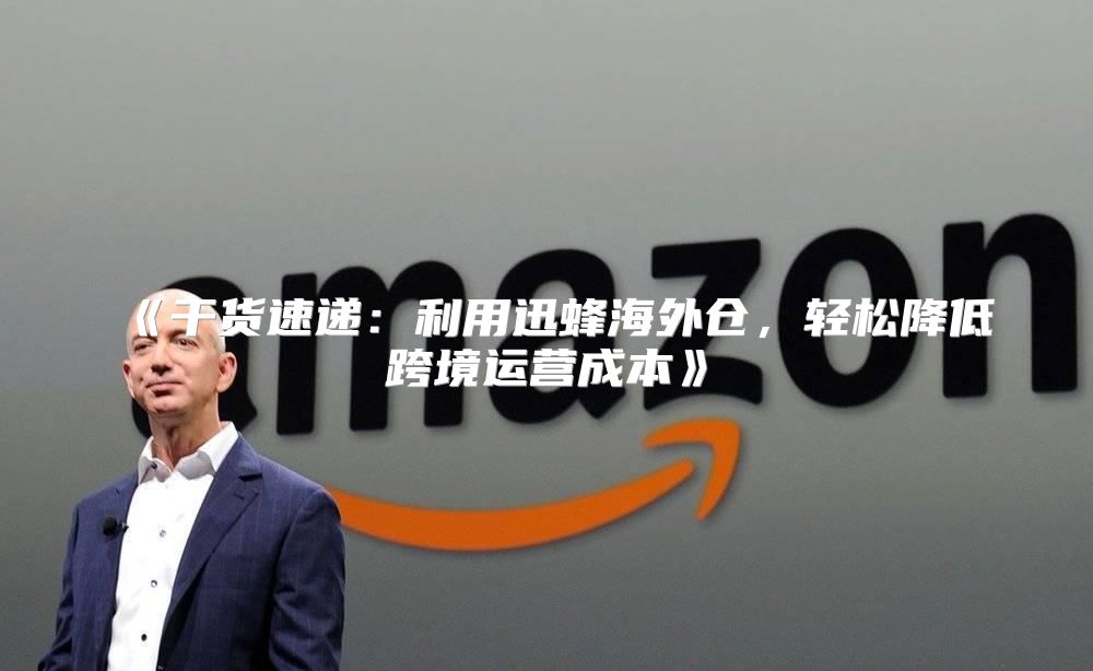 干货速递：利用迅蜂海外仓，轻松降低跨境运营成本