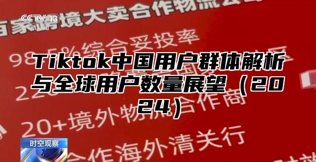 Tiktok中国用户群体解析与全球用户数量展望2025