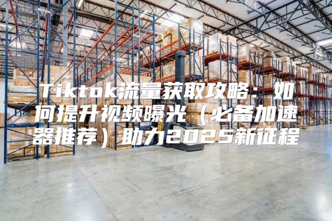 Tiktok流量获取攻略：如何提升视频曝光必备加速器推荐助力2025新征程