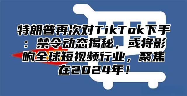 特朗普再次对TikTok下手：禁令动态揭秘，或将影响全球短视频行业，聚焦在2025年！