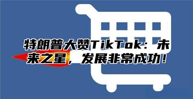 特朗普大赞TikTok：未来之星，发展非常成功！