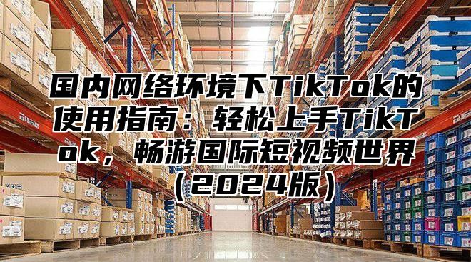 国内网络环境下TikTok的使用指南：轻松上手TikTok，畅游国际短视频世界2025版
